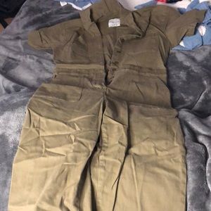 Green overalls